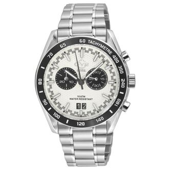 Gevril Group Freccia Chronograph Quartz White Dial Mens Watch 42904B