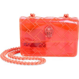Kurt Geiger Micro Kensington Vinyl Crossbody Bag in Open Pink at Nordstrom