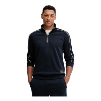 Emporio Armani Emporio Armani Ea7, Heren, Sweatshirts & Hoodies, Blauw, Maat: XL Katoen