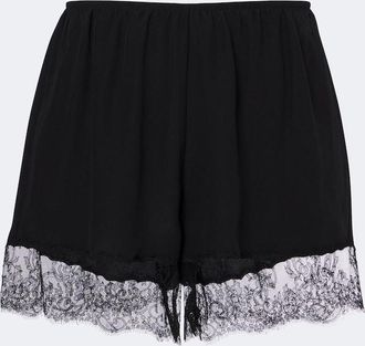 Dolce & Gabbana Shorts in misto seta con pizzo