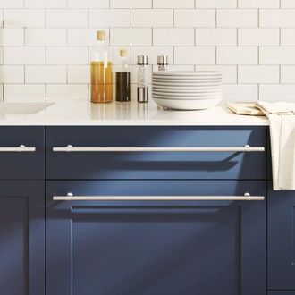 vidaXL Maniglie per Mobili 20 pz Argento 480 mm in Acciaio Inox - Vidaxl