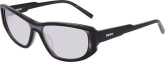 DKNY DK553S 015 Layered Black/Silver Flash