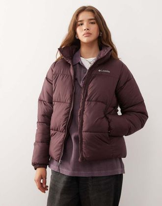 Columbia Puffect II - Cappotto bordeaux con zip-Rosso