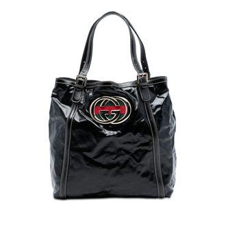 Gucci Tweedekans Patent Dialux Britt Web Tote