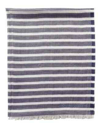 Louis Vuitton Monogram Stripe Scarf - 10S (Authentic Pre-Loved)