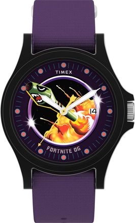 Timex X Fortnite Acadia Mens Purple Watch TW2Y46300 Fabric - One Size