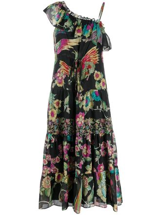 Red Valentino Abito con stampa - Nero