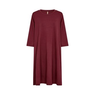 Soyaconcept Dames, Jurken, Rood, Maat: XL Poliester