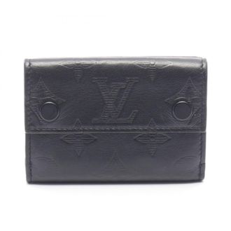 Louis Vuitton Black Monogram Shadow Wallet (Tri-Fold) (Pre-Owned)