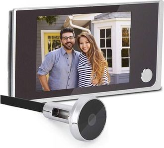 OEM Mirilla Con Pantalla Lcd A Color De 3,5 Pulgadas - &Aacute;ngulo De Visi&oacute;n De 120&deg; - Sensor De Alta Definici&oacute;n - F&aacute;cil Instalaci&oacute;n En 3 Minutos