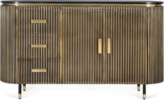 Giner&Colomer Aparador en madera de mango y bronce 150cm