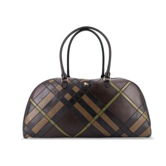 Burberry Leren Rits Tote Tas - Heren - Handtassen - Veelkleurig - ONE Size - Tassen