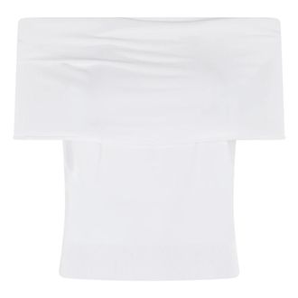 Roberto Collina Dames, Tops, Wit, Maat: S