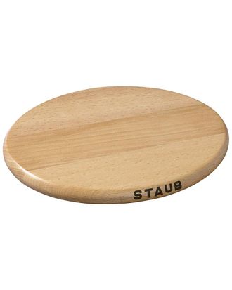 Staub 11.4In Oval Magnetic Wood Trivet