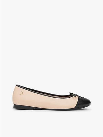 Tommy Hilfiger Leather Toe Cap Ballerinas
