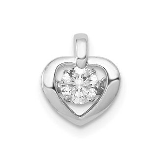 Diamond2Deal 14K Gold Vibrant Lab Grown Diamond Pendant (0.25ct, VS, G-H)