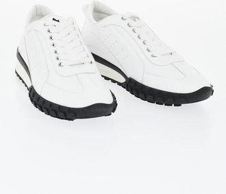 Dsquared2 Leather Low-Top Sneakers LEGEND with Contrasting Sole size 43