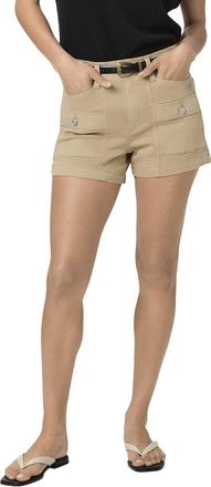 Paige Olivia Cargo Vintage Raffia Tan Short