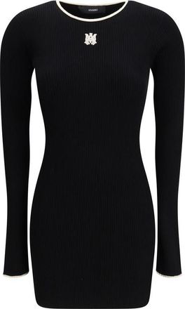 Amiri Zwarte Viscose Casual Jurk