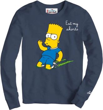 MC2 Saint Barth Soho N 10896E* Sokken - Heren - Sweatshirts - Blauw - XL - Katoen - Hoodies & sweatvesten