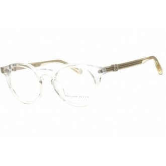 Philipp Plein Mens Grey Round Eyeglass Frames VPP060M