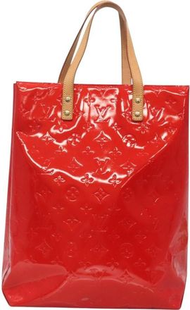 Louis Vuitton Reade Handbag Monogram Vernis Red Patent_Leather Handbag (Pre-Owned)