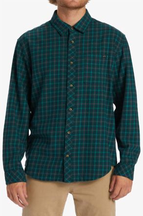 Billabong Coastline 3 Flannel Shirt In Pacific
