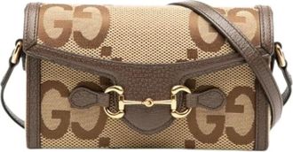 Gucci Pre-owned Cross Body Bags, female, Beige, Size: ONE SIZE Pre-owned Canvas crossbody-bags