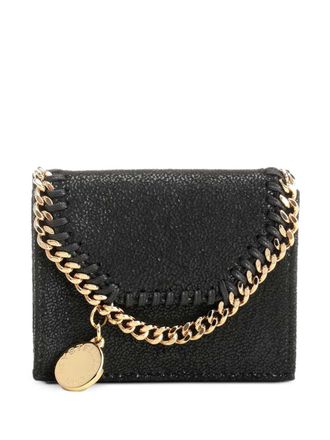 Stella McCartney Stella McCartney - Falabella - dreifach gefaltete Geldb&ouml;rse mit Kettenbesatz