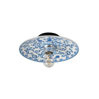 Lucande L&aacute;mpara De Pared faelira En Blanco Cer&aacute;mica - Lucande