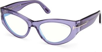 Tom Ford Glasses, unisex, Purple, Size: 55 MM Glasses