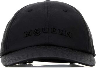 Alexander McQueen Baseball Cap - unisex - Petten - Zwart - S - Nylon - Accessoires