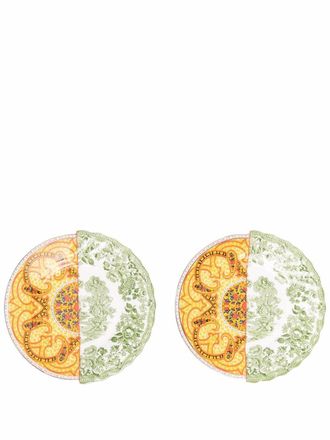 Seletti hybrid-print plate - unisex - Porcelain - One Size - Green