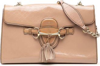 Gucci Pre-owned Gucci Medium Microguccissima Patent Emily Shoulder Bag 295402 213317