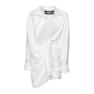 Jacquemus Short Dresses, female, White, Size: S Bahia Dress