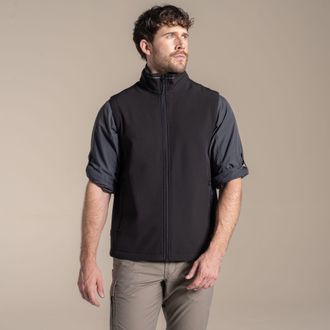 Craghoppers Heren Expert Basecamp II Softshell Gilet (Zwart)
