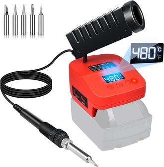 OEM Soldador Inal&aacute;mbrico Milwaukee De 18 V, Port&aacute;til, Con Pantalla Lcd, Conversi&oacute;n De Temperatura (&deg;c/&deg;f), Puertos Usb Y Tipo C Para Bricolaje Y Reparaci&oacute;