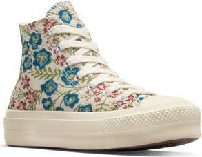 Converse Chuck Taylor All Star Lift High Top Platform Sneaker in Egret/Natural Ivory/Black at Nordstrom Rack, Size 5.5