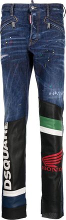Dsquared2 mid-rise slim-cut jeans - men - Elastomultiester/Cotton/Elastane - 52 - Blue