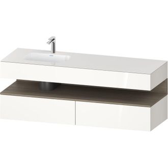 Duravit Qatego Lavabo Encastrado Con Base De Lavabo Consola, - Duravit