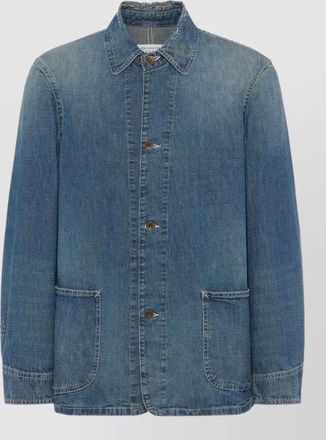Maison Margiela denim cotton jacket distressed detailing pockets