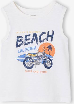 Vertbaudet Tr&auml;gershirt CALIFORNIA mit Recycling-Baumwolle Jungen wollwei&szlig;