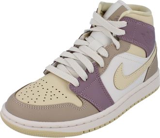 Nike Air Jordan 1 Mid Womens Trainers HV2370 Sneakers Shoes (UK 7 US 9.5 EU 41, Light Orewood Brown Team Gold Khaki 100)