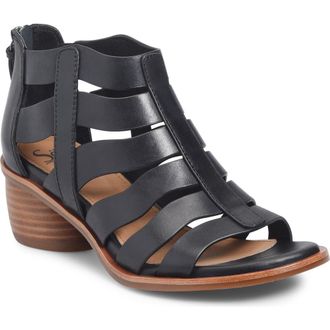 S&ouml;fft Carmen Strappy Sandal in Black at Nordstrom Rack, Size 6.5