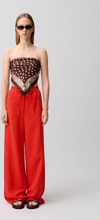 Claudie Pierlot Pantalon large ficelle