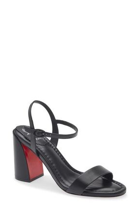 Christian Louboutin Miss Jane Sandal in Black/Black at Nordstrom, Size 10.5Us