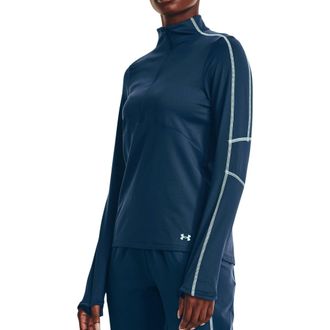 Under Armour Womens Half Zip Top Petrol Blue XS