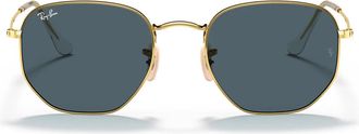 Ray-Ban Sunglasses Rb3548 N 001/R5 Hexagonal Gold/Blue Unisex