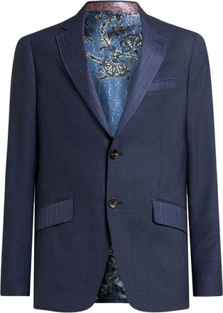 Etro wool suit jacket - Blue