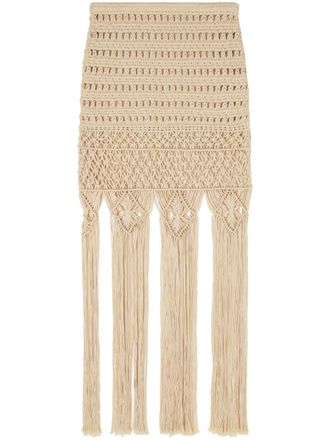 Alanui Hoed met tekst - Beige
